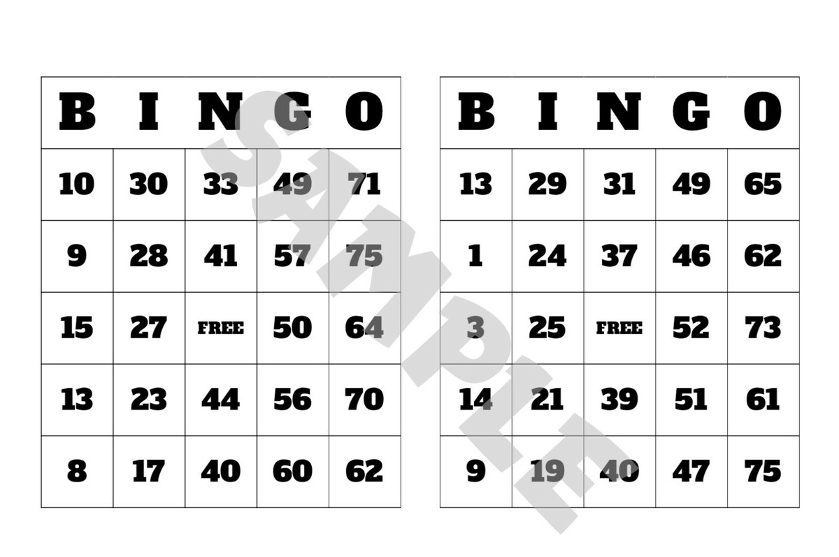Printable Virtual Bingo Cards! 20, 50, 200, 500, 1000 different cards! | eBay printable-virtual-bingo-cards-20-50-200-500-1000-different-cards-ebay