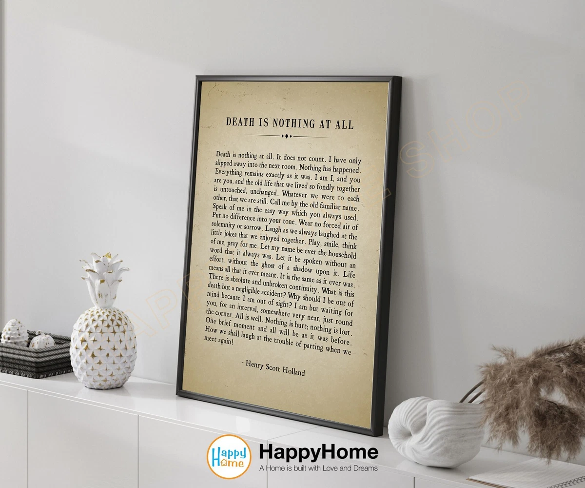 Poeme Sur La Mort Henry Scott Holland | Sitedoct.org