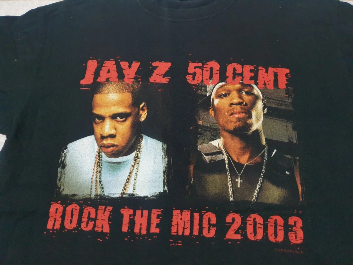 JAY-Z 50CENT rock the mic tour 2003 Tシャツ-