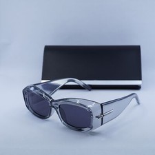 New GIVENCHY GV40044U 20A Transparent Grey/Dark Grey 56-16-140 Sunglasses