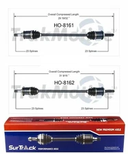 For Honda Element 2003-2008 4WD Pair of Rear CV Axle Shafts SurTrack Set