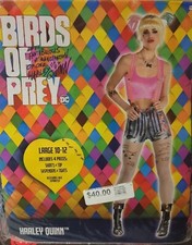 Harley Quinn Bird Of Prey Large 10-12 cosplay Costume