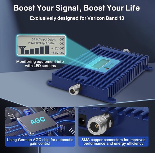 Joogto Cell Phone Booster For Verizon Band 13 5g 4g 750 mhz 3000 Sq Ft - Picture 3 of 7