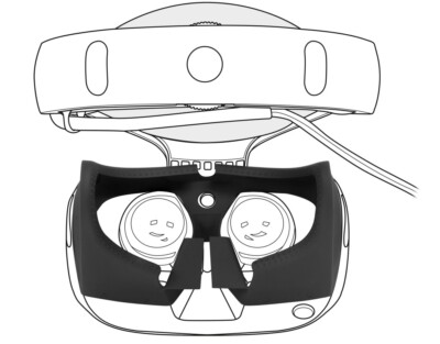Augen-Einsatz Gesichts-Maske Abdeckung Face Cover für Sony PS VR Brille Headset
