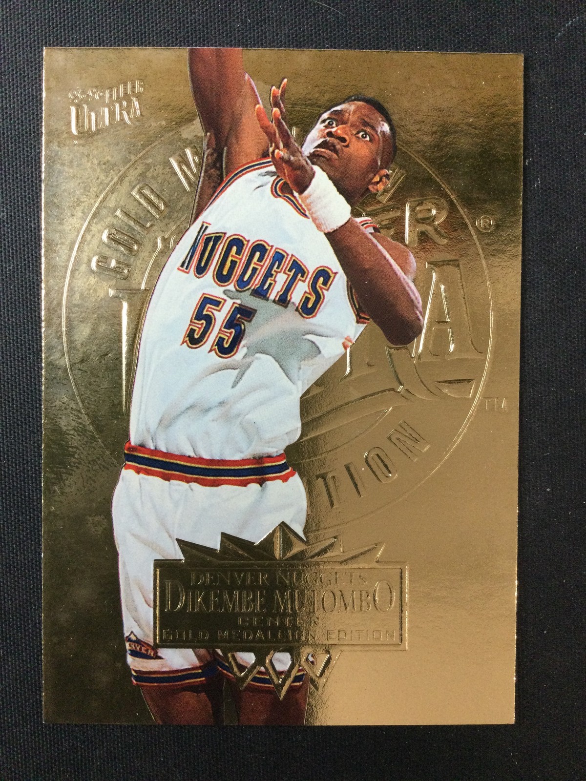 1995-96 Ultra Gold Medallion #45 Dikembe Mutombo Denver Nuggets MINT 
