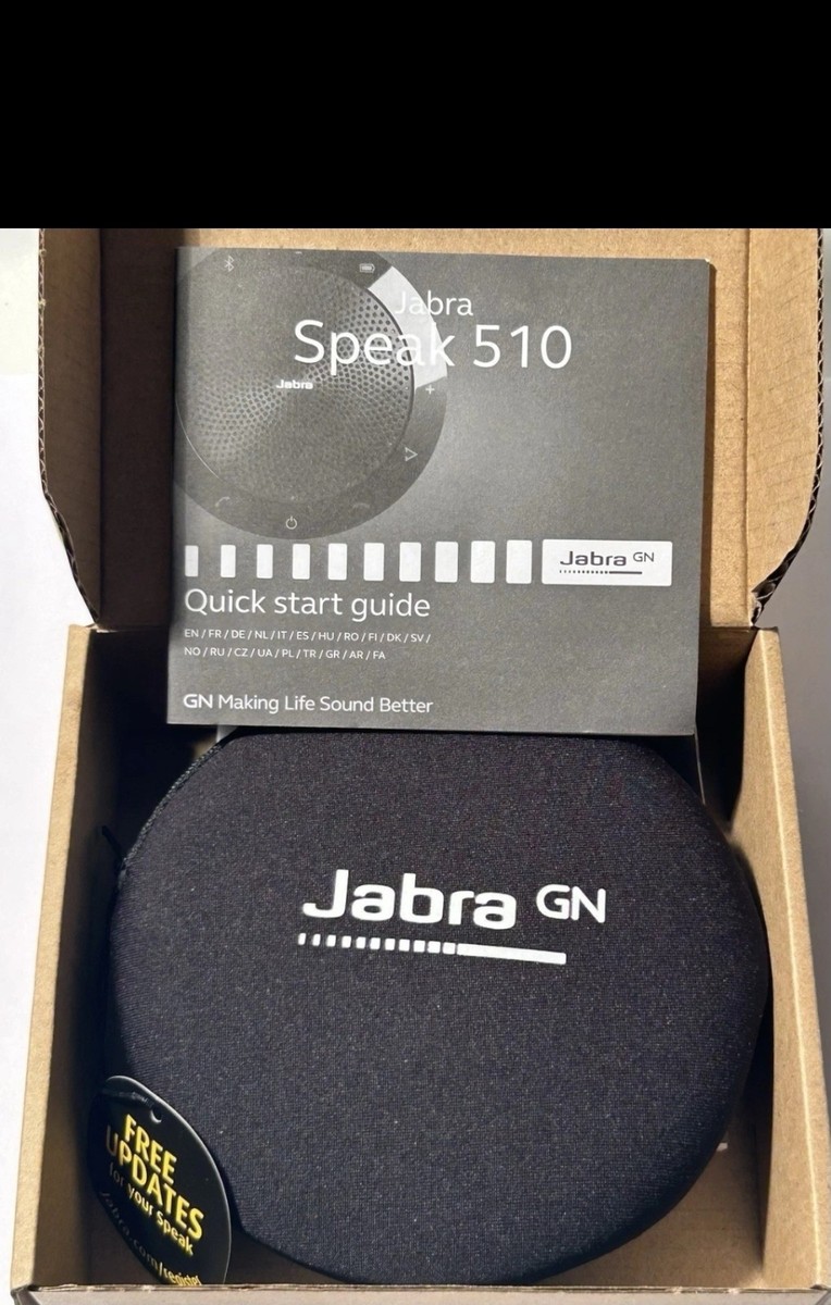 Jabra SPEAK 510 PHS002W Black Wireless Bluetooth USB Conference
