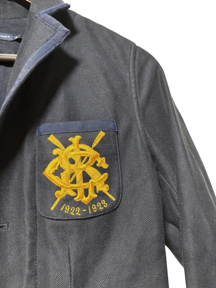 Blazer vintage Ralph Lauren Sport etiqueta azul para mujer yate náutico azul marino talla 2 Foto 2 de 4