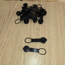 Pack 12 Black Plastic Cap Acme Propane Tank Fill Valve - 20# 30# 40# Tank Caps