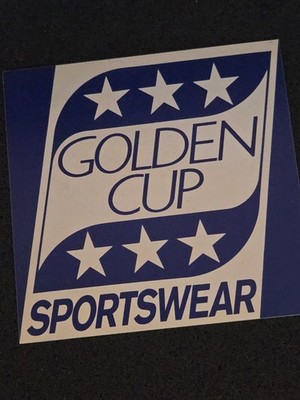 GOLDEN CUP  Sportswear   Sticker / Aufkleber   *aus Sammlung* 460