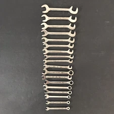 Lot of 18 PROTO Ignition Wrench Set J1204EFS & 3332 Alloy Steel 1/8"- 1/2" USA