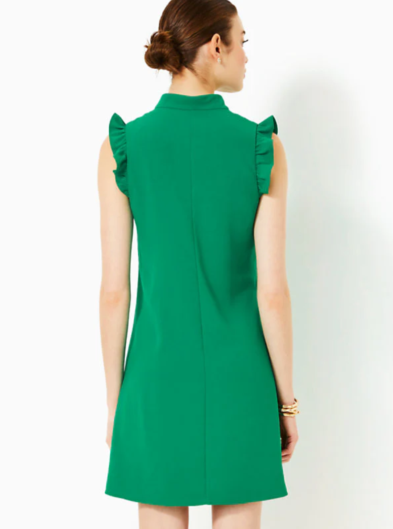 NWT LILLY PULITZER SIZE 14 ADALEE SHIFT DRESS *FIDDLE LEAF GREEN