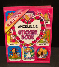 Personalized Name ANGELINA STICKER BOOK Stick W/ Us Girls Funky Groovy Stickers