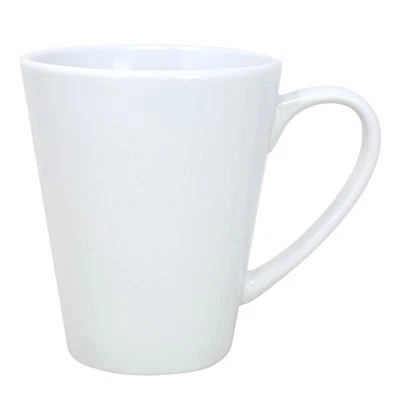 ARCOROC Conical Mug Coffee Tea Cup Porcelain Microwave Safe Dishwasher Safe White 340ml