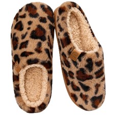 Evshine Memory Foam Fuzzy Slippers for Women Curly Fleece House Shoes Warm...