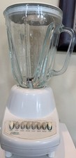 Licuadora vintage Hamilton Beach Blend Master 8 base blanca tarro de vidrio de 5 tazas 58200