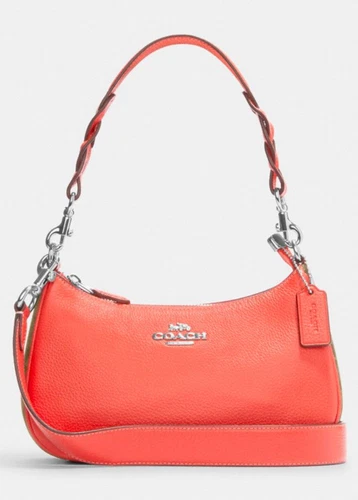 Borsa a tracolla Coach cm858 Disney X Coach Teri nuova con etichette con motivo pattino su ghiaccio blush multi