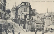 16 - CPA Angoulême (Charente) Rampe d'Aguesseau et Rue de la Corderie / Superbe