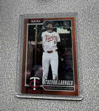 2026 Topps Series 1 Orange Sand Glitter Trevor Larnach Minnesota Twins #68 06/25