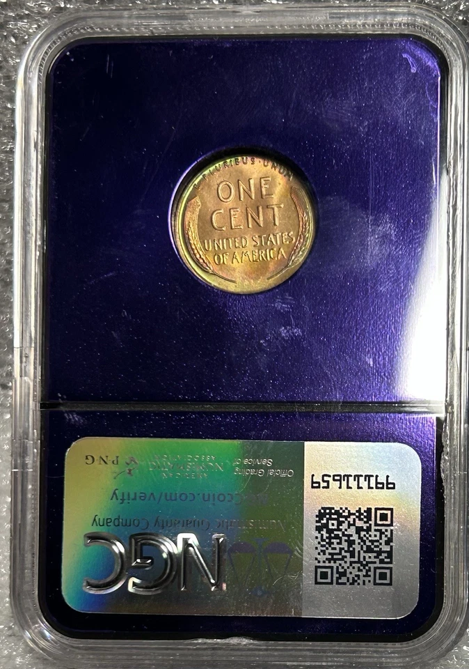 1938 D Lincoln Wheat Cent NGC MS67* RB STAR TONER BEAUTY COIN! BX20-5 - Image 2 of 4