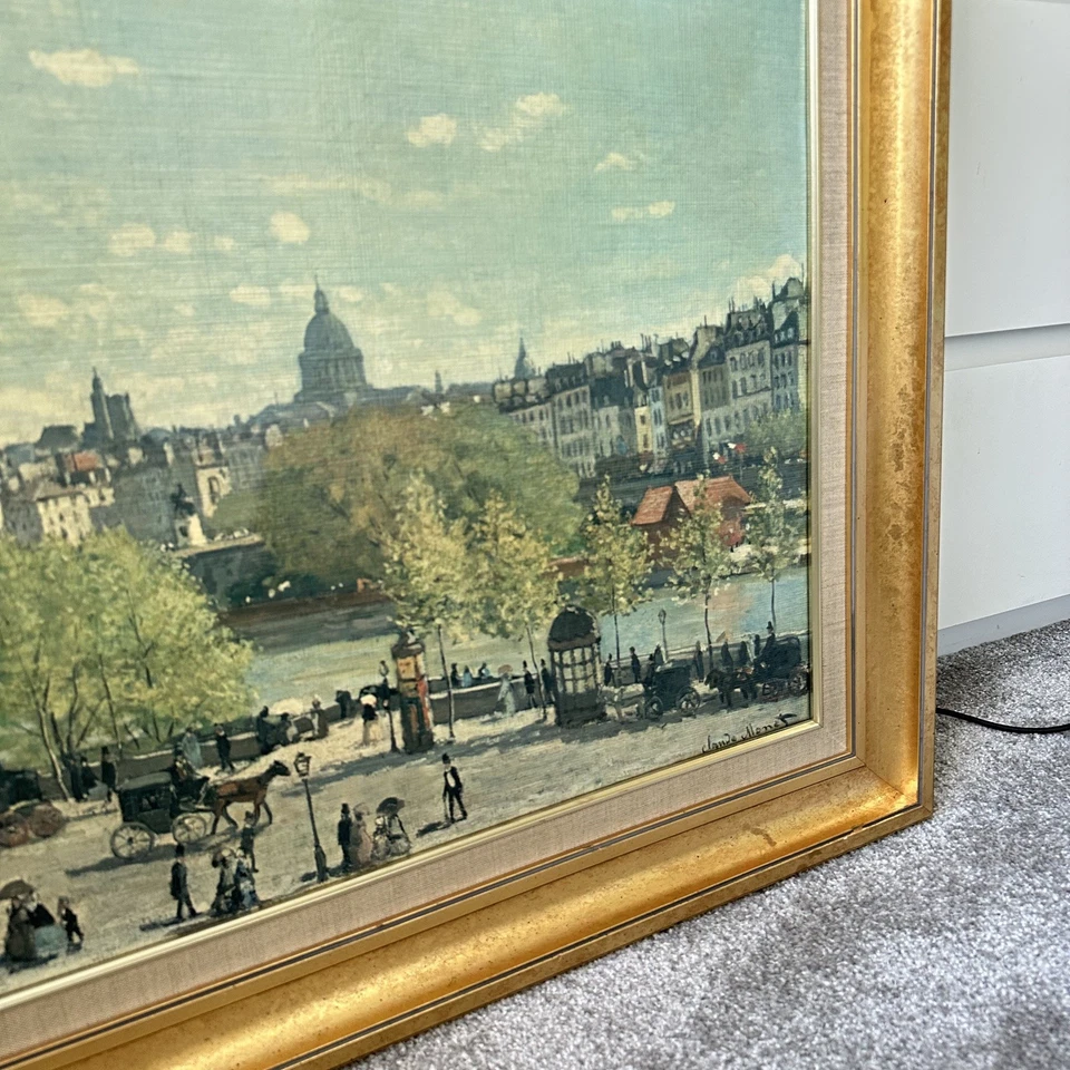 Reproducciones de arte Fiehl grandes de colección enmarcadas Claude Monet Quai du Louvre años 60  Foto 3 de 4