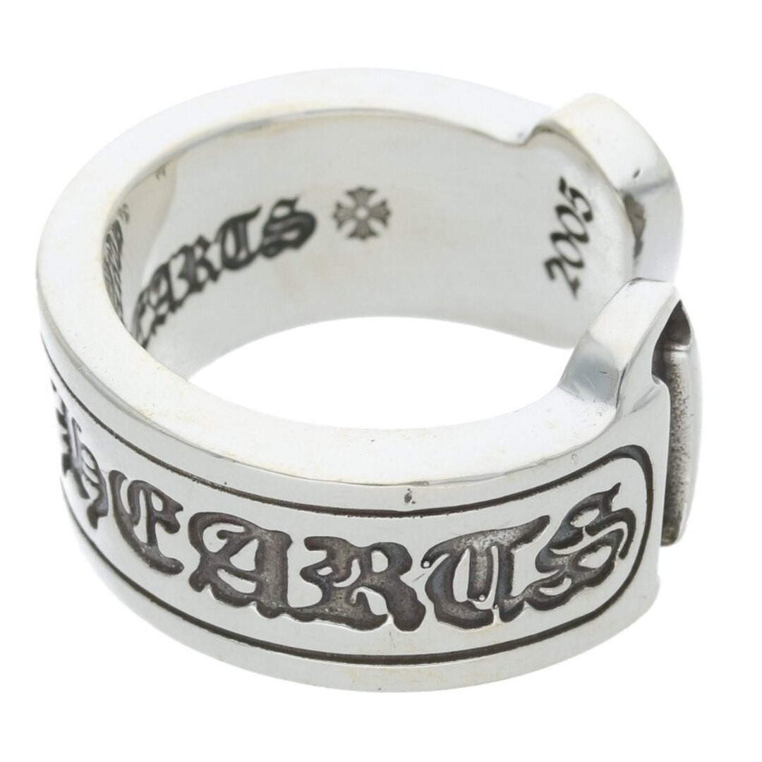 Chrome Hearts LG SCROLL LABEL Large Silver Ring Mens Size 16 Used 5a9eea0c95e1a5 thumbnail 6