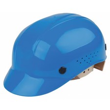 Bump Cap, Front Brim, Polyethylene, Pinlock Suspension, Blue, Fits Hat Size