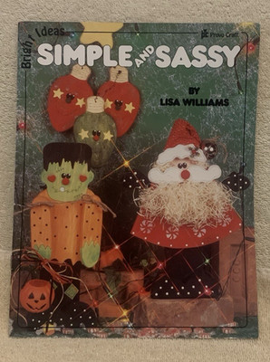 1994 Provo Craft SIMPLE & SASSY  Painted Wood Craft Patterns Booklet - EUC