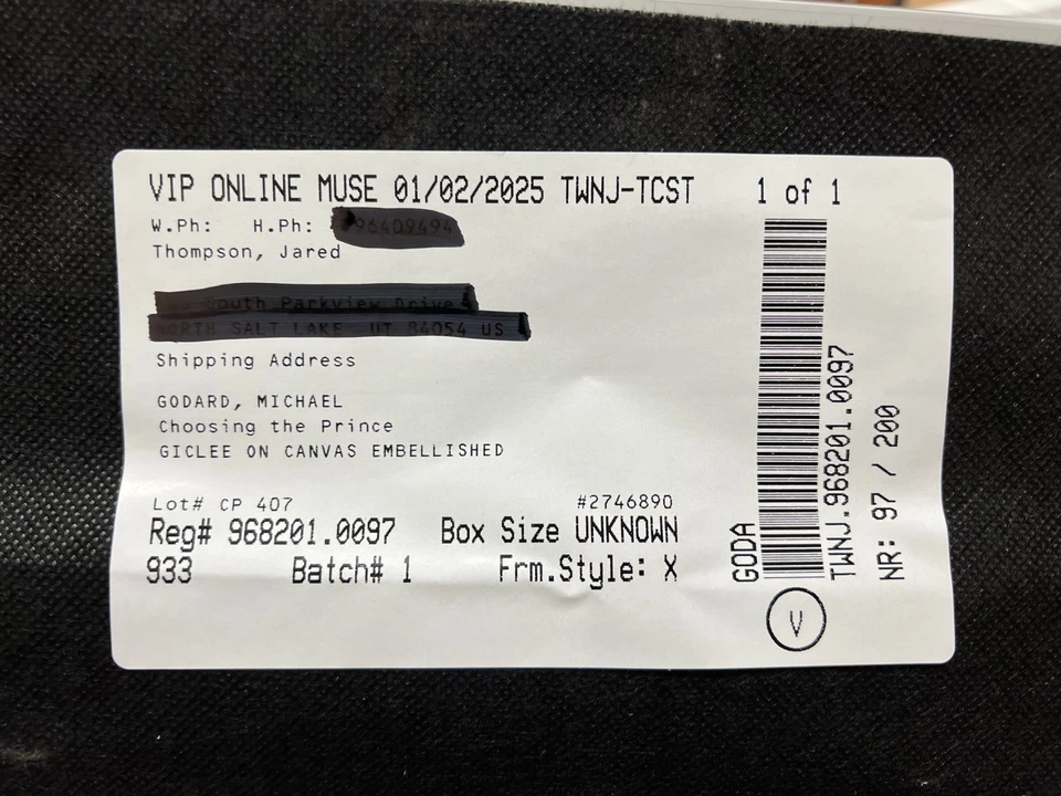 "Elegir al Príncipe" de Michael Godard Edición Limitada 23x16 con Certificado de Autenticidad Foto 4 de 4