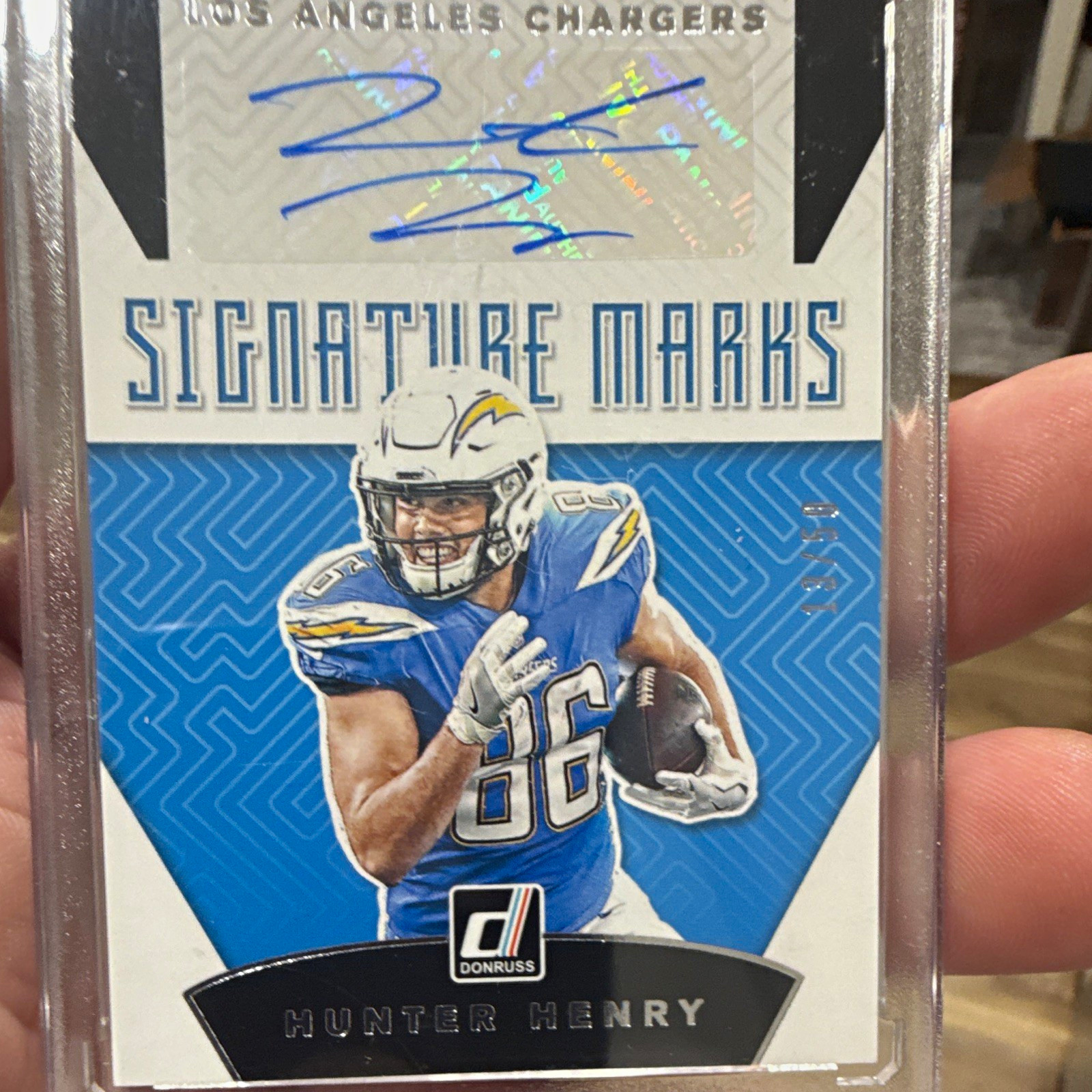 Panini Donruss 2019 Signature Marks Hunter Henry Auto Chargers SM-27 13/50