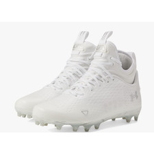 Under Armour Mens Spotlight Lux MC 2.0 Football Cleats 9 White Silver NWOB