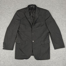 Yves Saint Laurent Blazer Mens Large Gray Two Button Suit Jacket Made In Italy