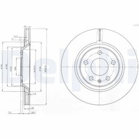 2X Bremsscheibe Delphi BG3997 FüR Audi B8 B7 8K5 A4 B6 8ED A6 8EC Avant 8HE 8E2