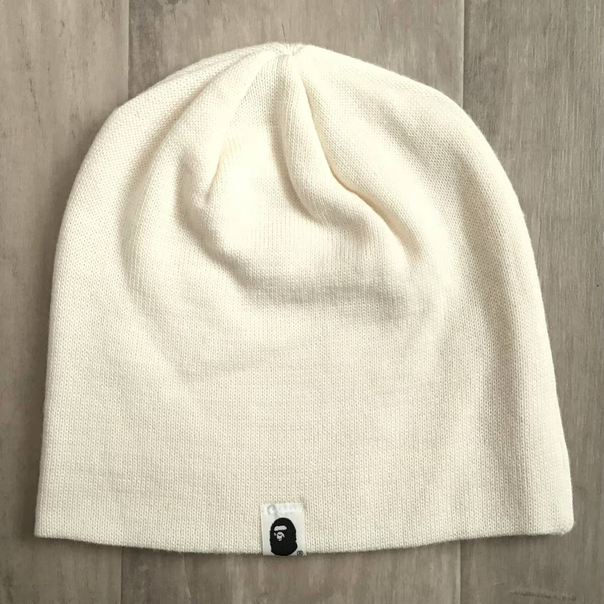 Swarovski × BAPE STA LOGO beanie knit cap a bathing ape NIGO White