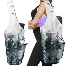 Yoga Mat Bag - Large Opening Long Tote Yoga Mat Carrier Holder Bag with Water...