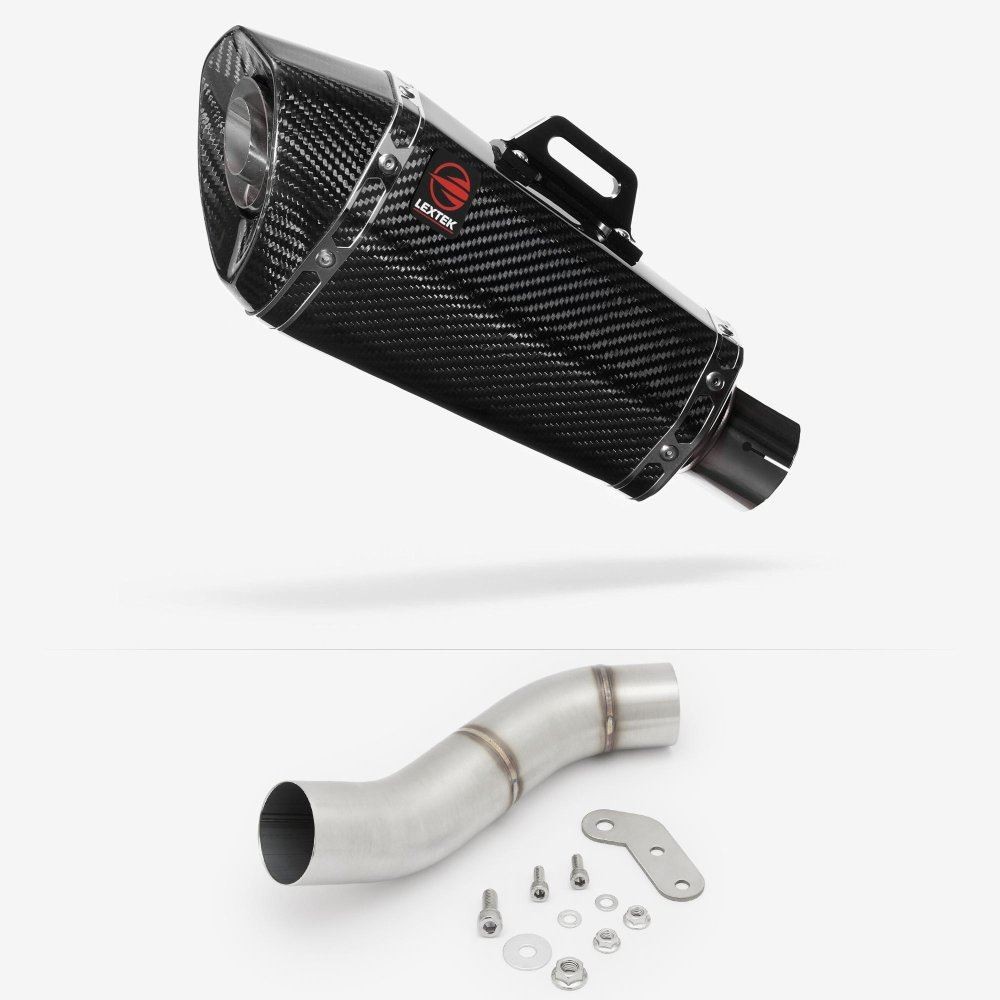 Lextek XP8C Exhaust 210mm with Link Pipe for Ducati Monster 797 (17-18)