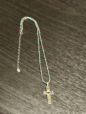 Carolyn Pollack Relios And Roderick Tenorio RMT 14K 925 Cross Necklace
