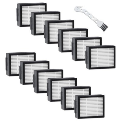 12-Pack High-Efficiency Filters Replacement Compatible for Irobot Roomba E, I,