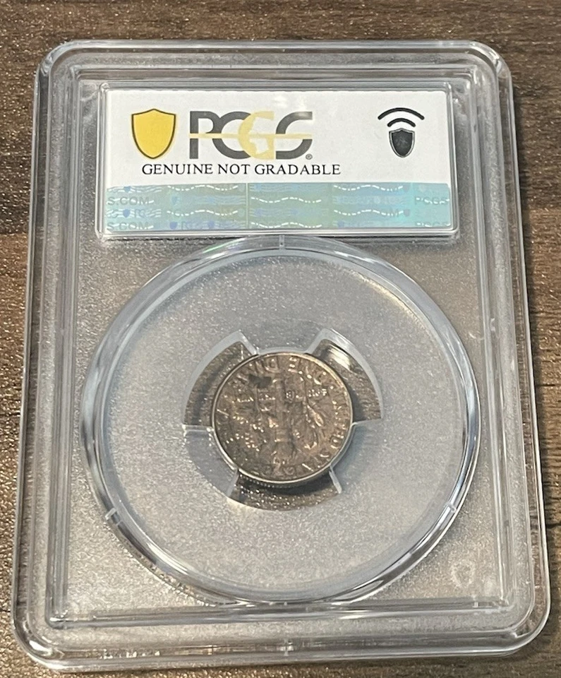 1992 PCGS Improperly Annealed Planchet Dime Mint Error Rare Copper Color! - Image 2 of 4