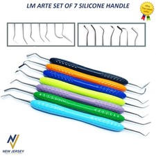7Pcs Dental LM ARTE Composite Filling Instruments Silicone Handle Restorative