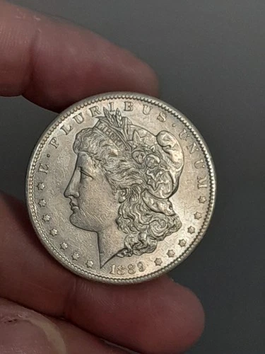 1889- S MORGAN SILVER DOLLAR AU