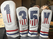 Stars and Stripes Golf head cover your choice; Driver, 3 wood, 5 wood or hybrid.