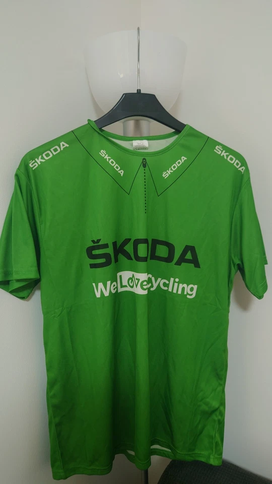 Maillot Škoda – Tour de France – Collection – Taille L – Très bon état - VERT - Photo 1/2