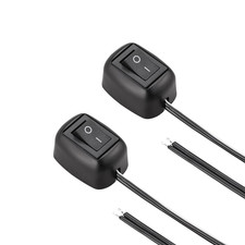 2 Pcs DIY Rocker Switch, Universal DC12V On-Off Push Button Paste Switch for Dri