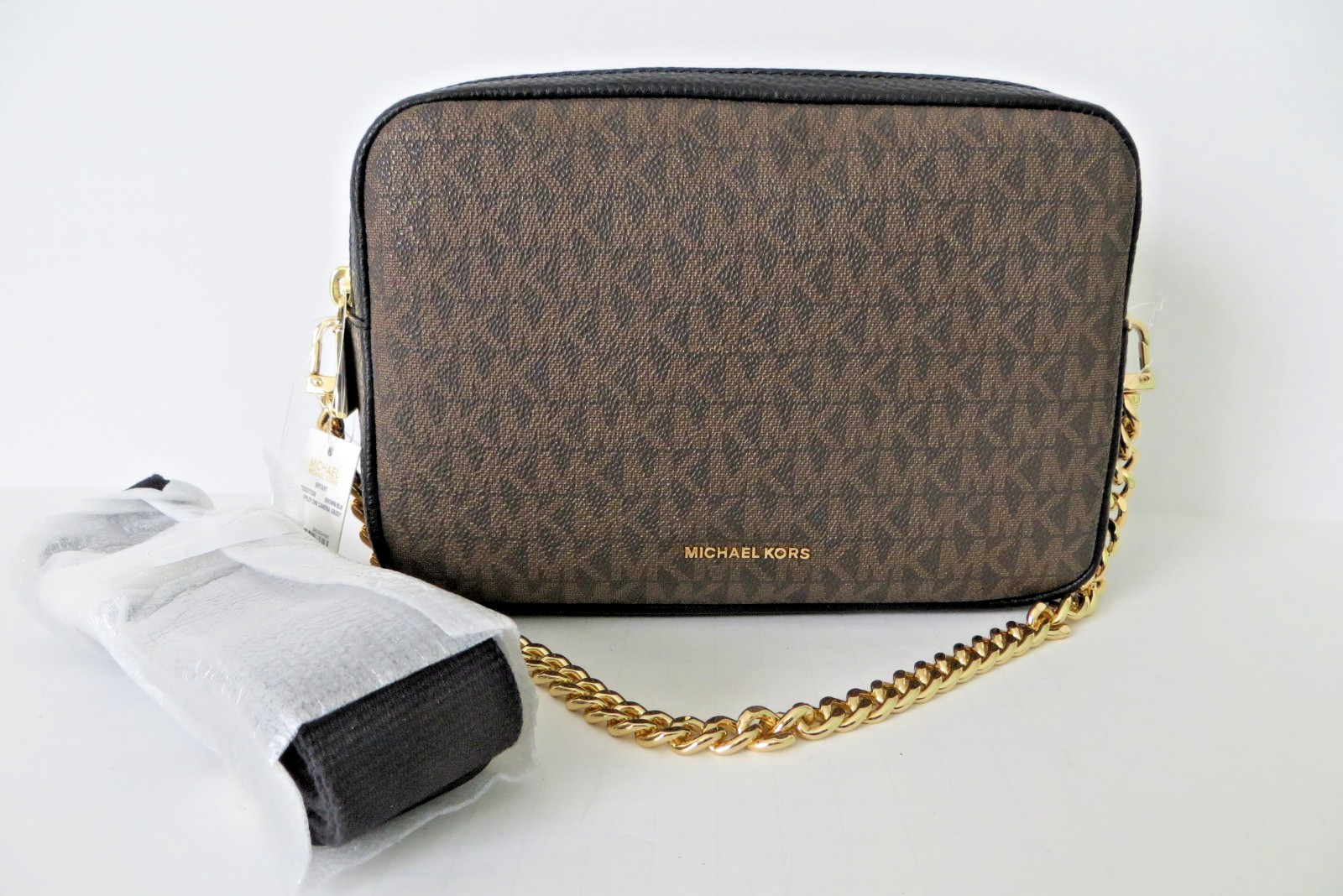 Michael Kors NWT BRYANT Double Zip Md Camera Crossbody Bag -