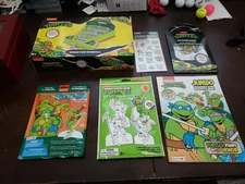Teenage Mutant Ninja Turtles Desktop Pinball TMNT  + Coloring Book Stickers Z1