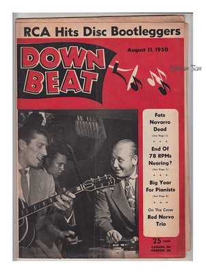 Down Beat 1950 RED NORVO Hugo Winterhalter Billy Taylor Schillinger House JAZZ