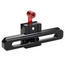 CAMVATE QR NATO Rail Clamp & 3.9" Sliding Bar w/Safety Pins fr Wireless Receiver