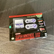 Authentic SNES Super Nintendo Classic Mini Super Entertainment System 21 Games 