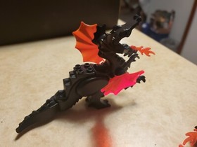 Lot -LEGO Castle 6007 Fright Knight BAT LORD COMPLETE Vintage Dragon Orange Wing