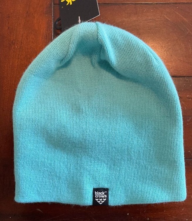 Nuevo con etiquetas Black Crows Blackcrows Calva Gorro Color: Turquesa